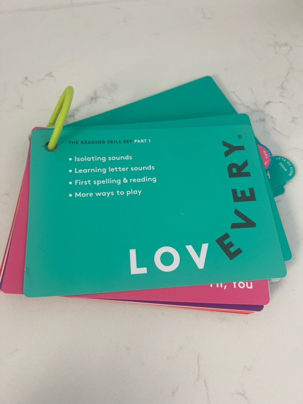 Lovevery Reading Skill Set learning booklet